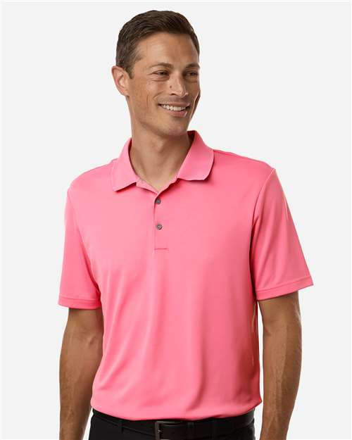 Adidas A230 Men's Performance Polo - Bliss Pink - model front