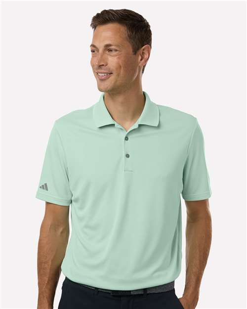 Adidas A230 Men's Performance Polo - Clear Mint - model front
