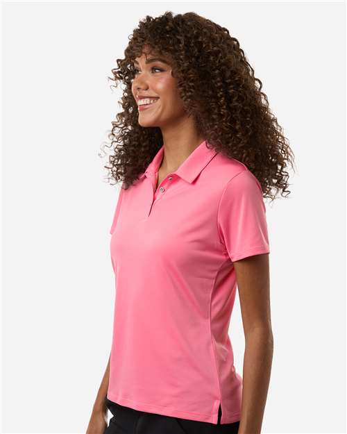 Adidas A231 Women's Performance Polo - Bliss Pink - model side