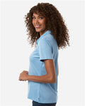 Adidas A231 Women's Performance Polo - Team Light Blue - model side