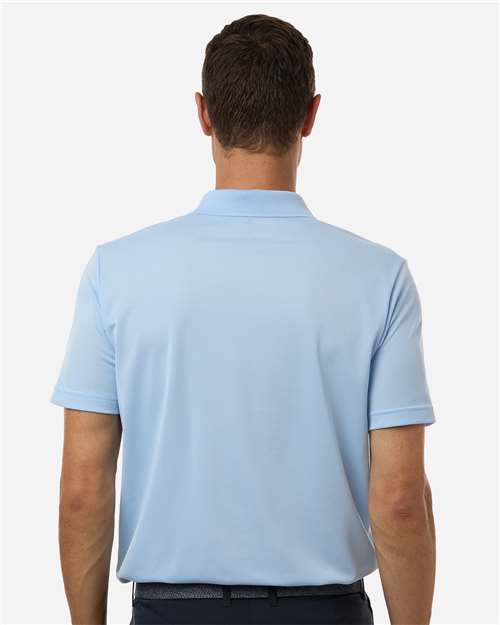 Adidas A430 Men's Performance Piqué Polo - Glow Blue - model back