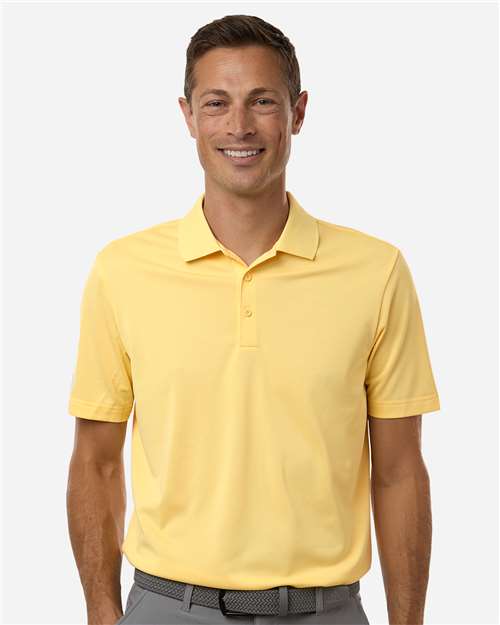Adidas A430 Men's Performance Piqué Polo - Almost Yellow - model front