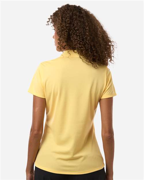 Adidas A431 Women's Performance Piqué Polo - Almost Yellow - model back