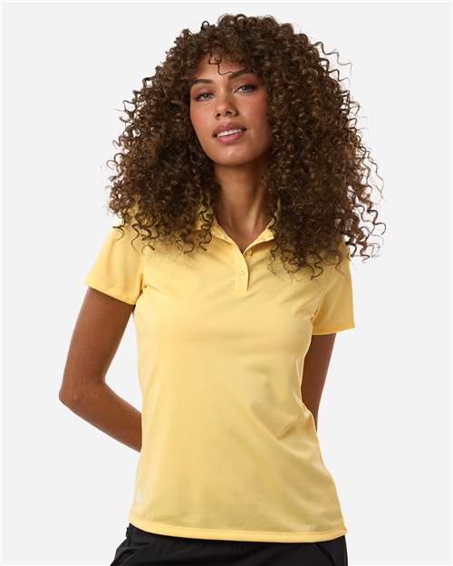Adidas A431 Women's Performance Piqué Polo - Almost Yellow - model front