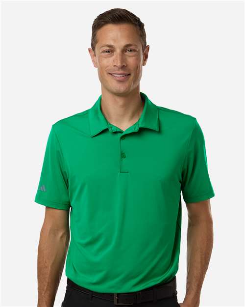 Adidas A514 Men's Ultimate365 Solid Polo - Court Green - model front