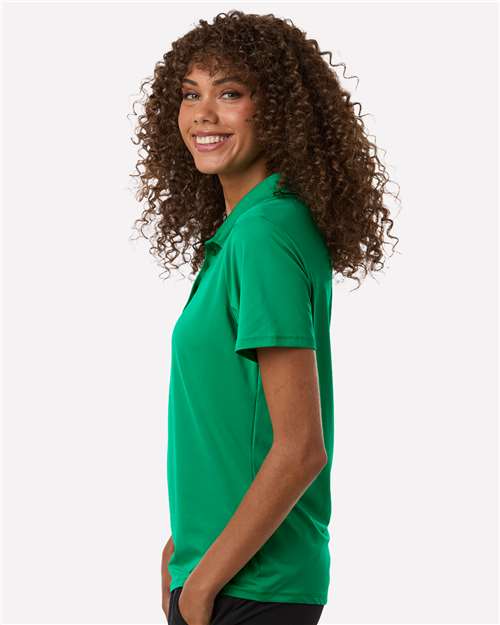 Adidas A515 Women's Ultimate365 Solid Polo - Court Green - model side