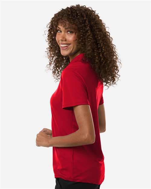 Adidas A515 Women's Ultimate365 Solid Polo - Power Red - model side