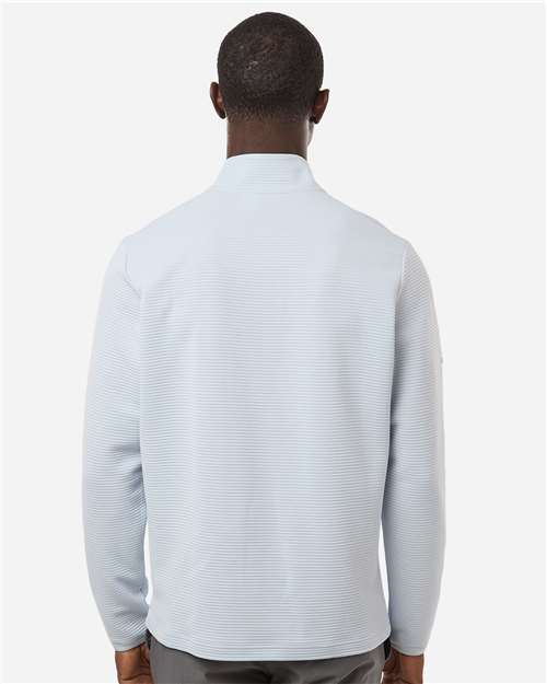 Adidas A588 Men's Spacer Quarter-Zip Pullover - Halo Blue - model back