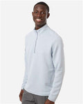 Adidas A588 Men's Spacer Quarter-Zip Pullover - Halo Blue - model side