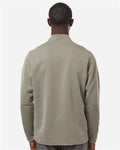 Adidas A588 Men's Spacer Quarter-Zip Pullover - Silver Pebble - model back
