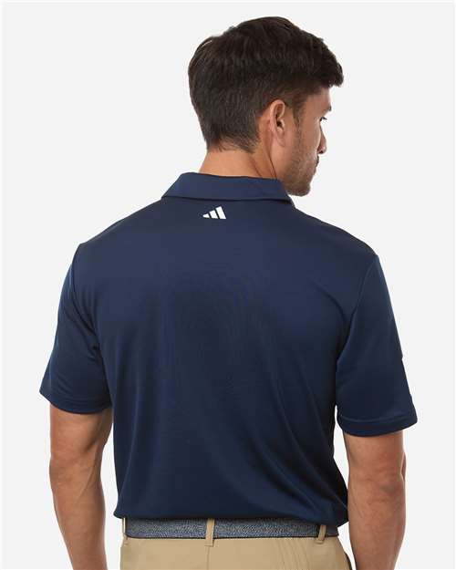 Adidas A719 Men's Performance 3-Stripes Climacool Polo - Collegiate Navy - model back