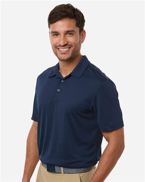 Adidas A719 Men's Performance 3-Stripes Climacool Polo - Collegiate Navy - model side