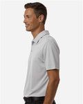 Adidas A719 Men's Performance 3-Stripes Climacool Polo - Grey Two - model side