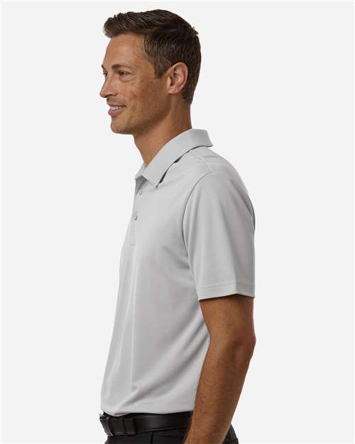 Adidas A719 Men's Performance 3-Stripes Climacool Polo - Grey Two - model side