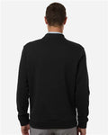 Adidas A721 Men's Elevated Fleece Quarter-Zip Pullover - Black - model back