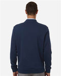 Adidas A721 Men's Elevated Fleece Quarter-Zip Pullover - Collegiate Navy - model back