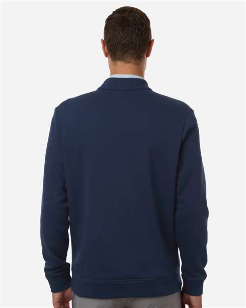 Adidas A721 Men's Elevated Fleece Quarter-Zip Pullover - Collegiate Navy - model back