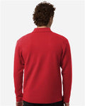AllPro STF870 Men's Stretch Quarter-Zip Fleece Pullover - Red - model back