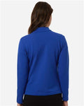 AllPro STF870L Women's Stretch Quarter-Zip Fleece Pullover - Royal - model back