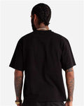 Shaka Wear SHMCS Unisex Max Heavyweight Cropped T-Shirt - Black - model back