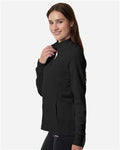 Adidas A1015 Women's Performance Textured Full-Zip Jacket - Black - model side
