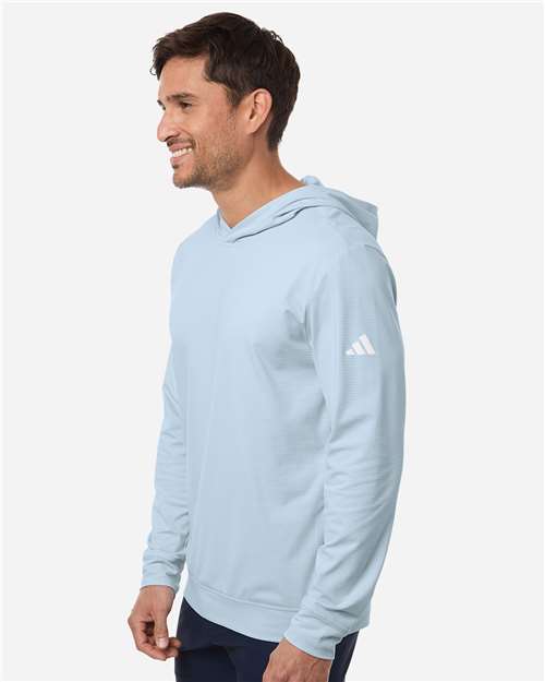Adidas A2009 Men's Ultimate365 Elevated Hoodie - Crystal Sky - model side