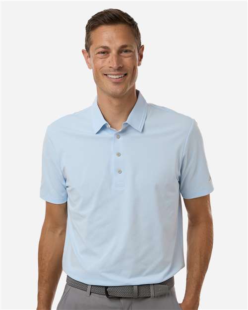 Adidas A2013 Men's Ultimate365 Tour Twistknit Polo - Crystal Sky - model front