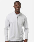 Adidas A2017 Men's Ultimate365 Classic Quarter-Zip Pullover - Clear Grey - model front