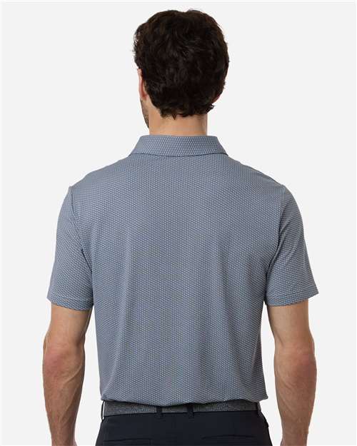 Adidas A2024 Men's Performance Textured Polo - White/ Collegiate Navy - model back