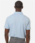 Adidas A2024 Men's Performance Textured Polo - White/ Crystal Sky - model back