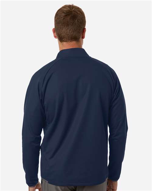 Adidas A2027 Men's Ultimate365 Wind Quarter-Zip Pullover - Collegiate Navy - model back