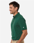 Adidas A2028 Men's Ultimate365 Micro Print Polo - Collegiate Green - model side
