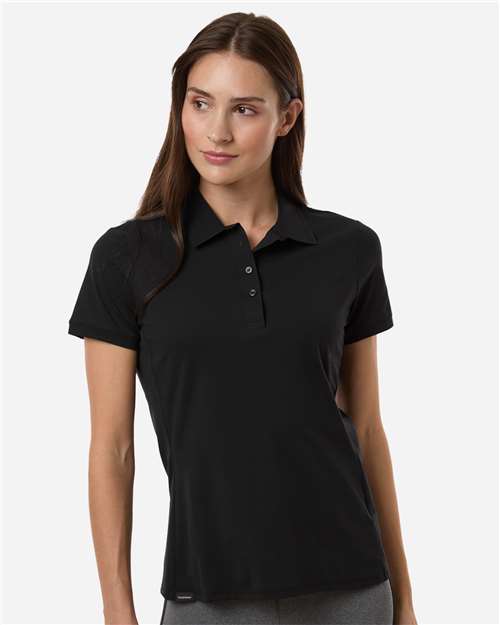 Adidas A1016 Women's Ultimate365 Tour Twistknit Polo - Black - model front