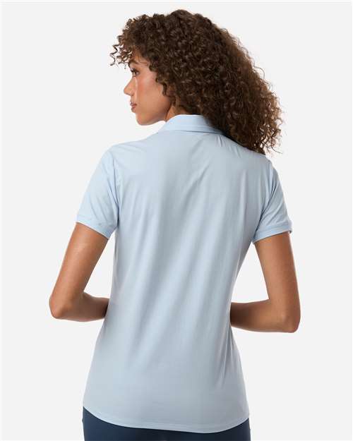 Adidas A1016 Women's Ultimate365 Tour Twistknit Polo - Crystal Sky - model back