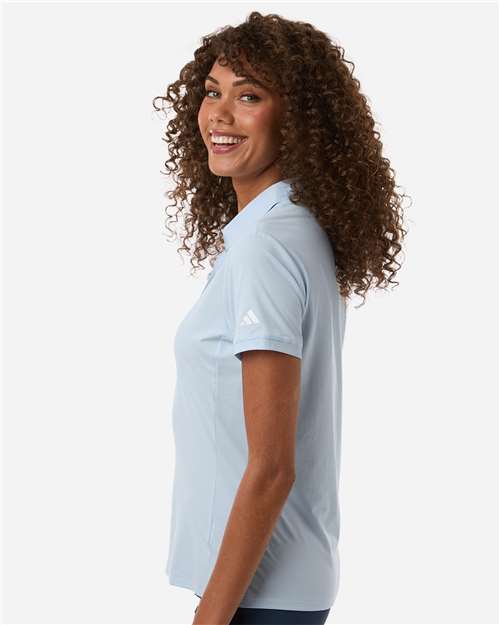 Adidas A1016 Women's Ultimate365 Tour Twistknit Polo - Crystal Sky - model side
