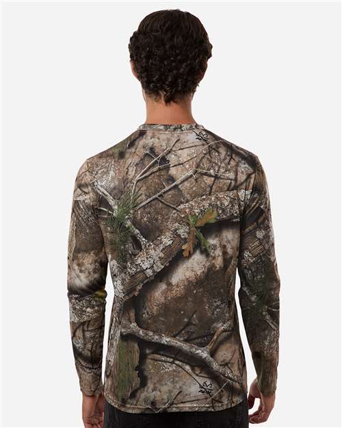 RealTree RT3102 Unisex Realtree Performance Long Sleeve T-Shirt - Camo - model back