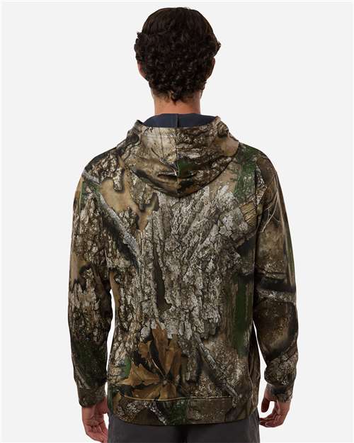 RealTree RT5302 Unisex Realtree Performance Hooded Sweatshirt - Camo - model back