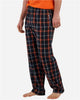 Black/ Orange/ White Plaid