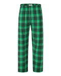 Boxercraft BM6624 Men's Harley Flannel Pants - Green Mcintosh Plaid - front