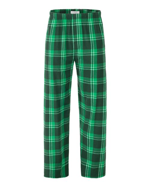 Boxercraft BM6624 Men's Harley Flannel Pants - Green Mcintosh Plaid - front