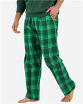 Boxercraft BM6624 Men's Harley Flannel Pants - Green Mcintosh Plaid - model front
