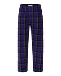 Boxercraft BM6624 Men's Harley Flannel Pants - Purple Mcintosh Plaid - front