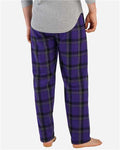 Boxercraft BM6624 Men's Harley Flannel Pants - Purple Mcintosh Plaid - model back