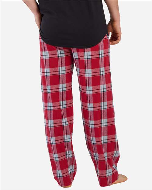 Boxercraft BM6624 Men's Harley Flannel Pants - Red Mcintosh Plaid - model back