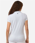 Swannies SW1110L Women's Kayla Striped Polo - Glacier White - model back
