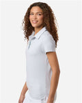 Swannies SW1110L Women's Kayla Striped Polo - Glacier White - model side