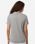 Swannies SW2001L Women's Ella Polo - Grey Heather - model back