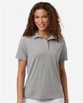 Swannies SW2001L Women's Ella Polo - Grey Heather - model front