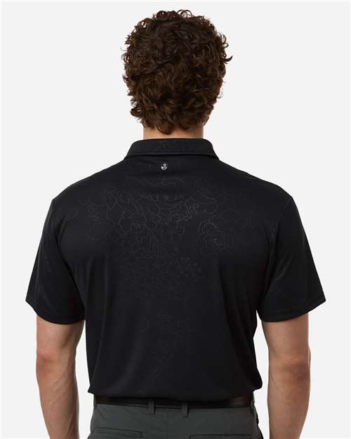 Swannies SW5100 Men's Ehrman Polo - Black - model back