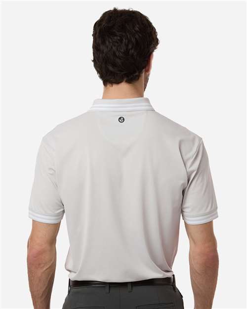 Swannies SW8700 Men's Thatcher Tipped Polo - Glacier - model back